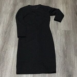 ALI & JAY Black Sheath Midi Dress with Raglan Sleeves